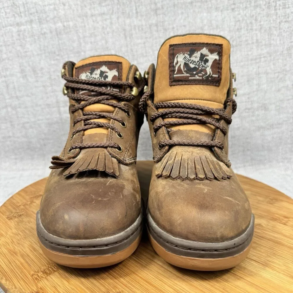 Roper Horseshoe Kiltie Boots Women's 9 Leather Work Riding - Picture 3 of 9